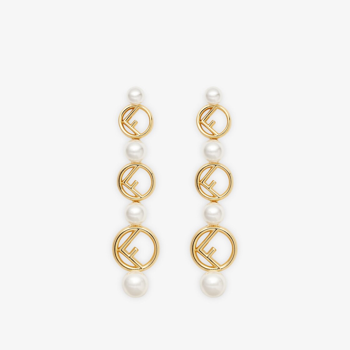 Fendi shop pearl earrings