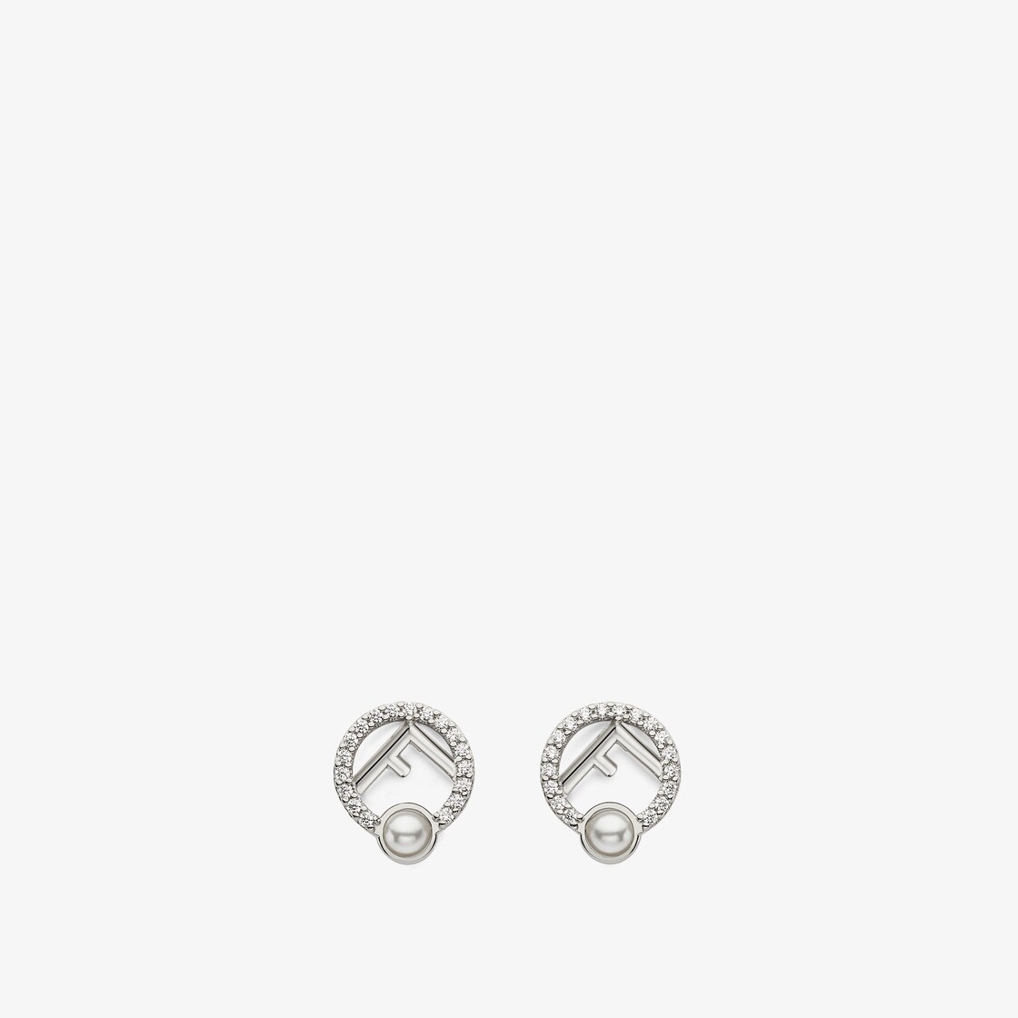 Fendi silver deals earrings