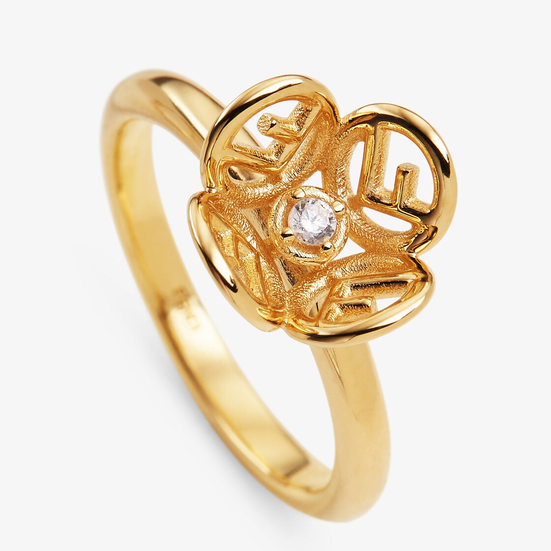 Fendi ring 2024 gold womens