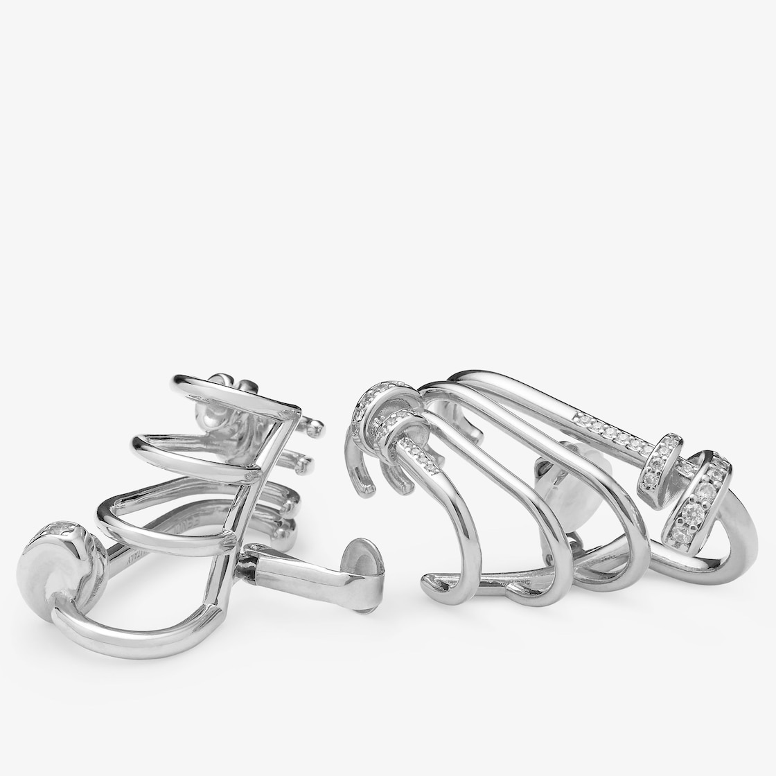 Fendi Filo earcuff Silver finish Silver - Image 3/3