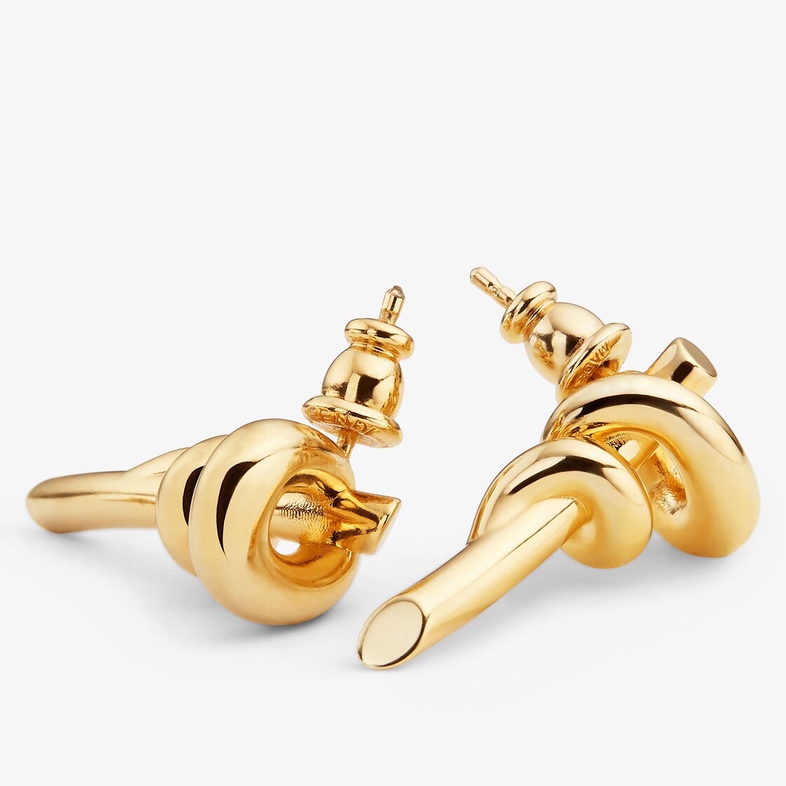 Fendi Filo earrings Gold finish Gold - Image 3/4