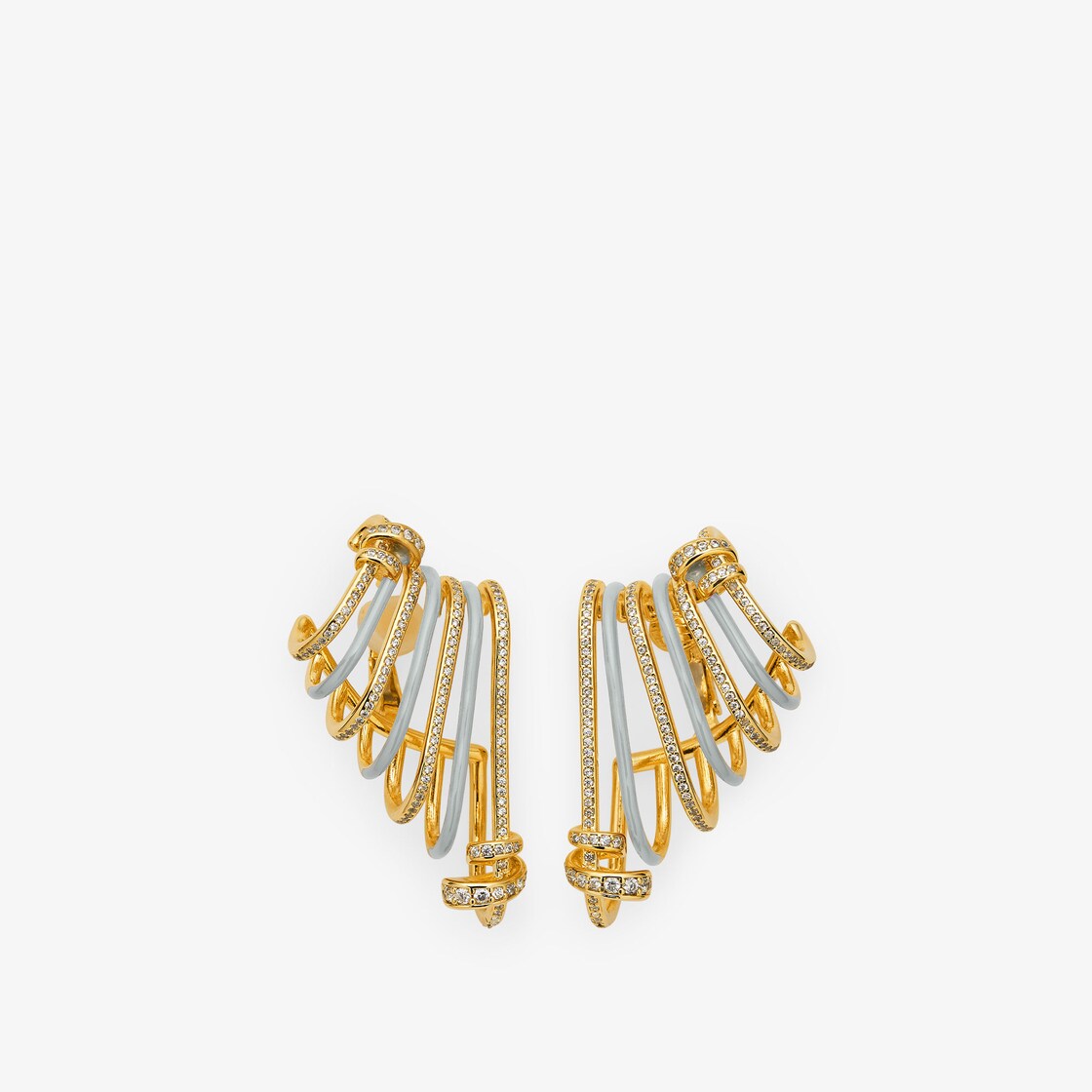 Fendi deals hoop earrings