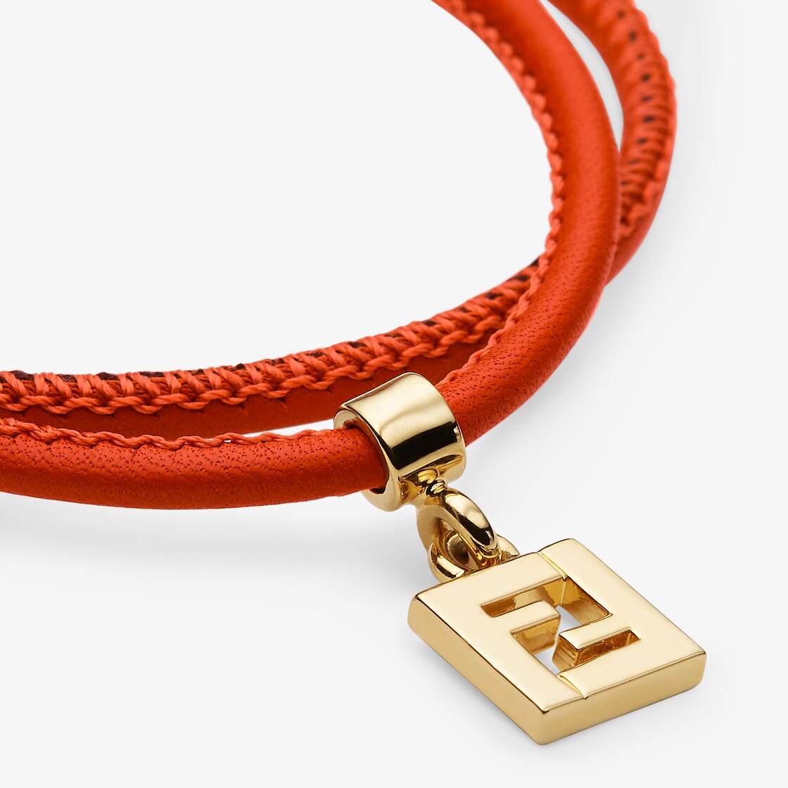 Fendi men's leather bracelet sale