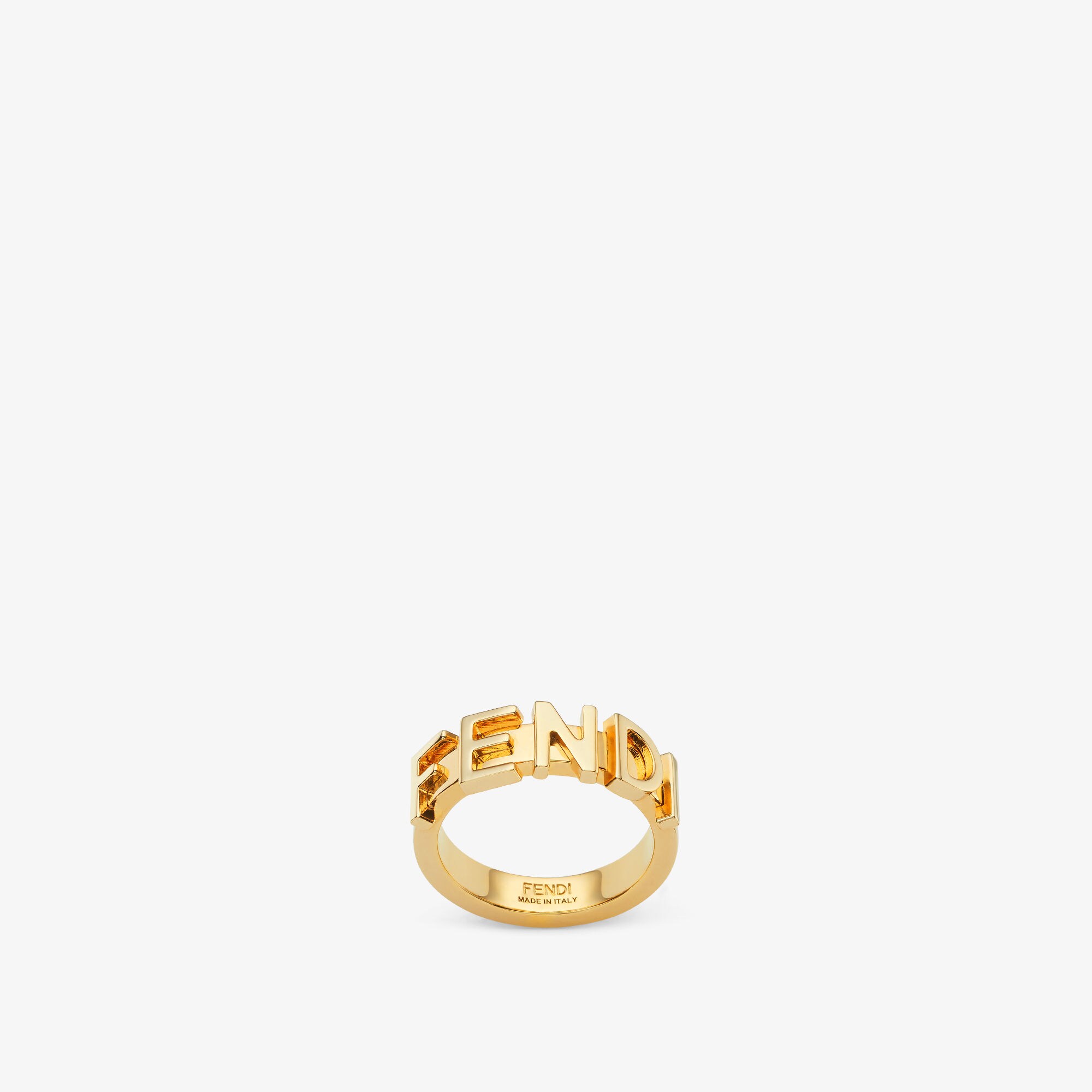 Fendigraphy Ring - Gold-coloured metal ring | Fendi