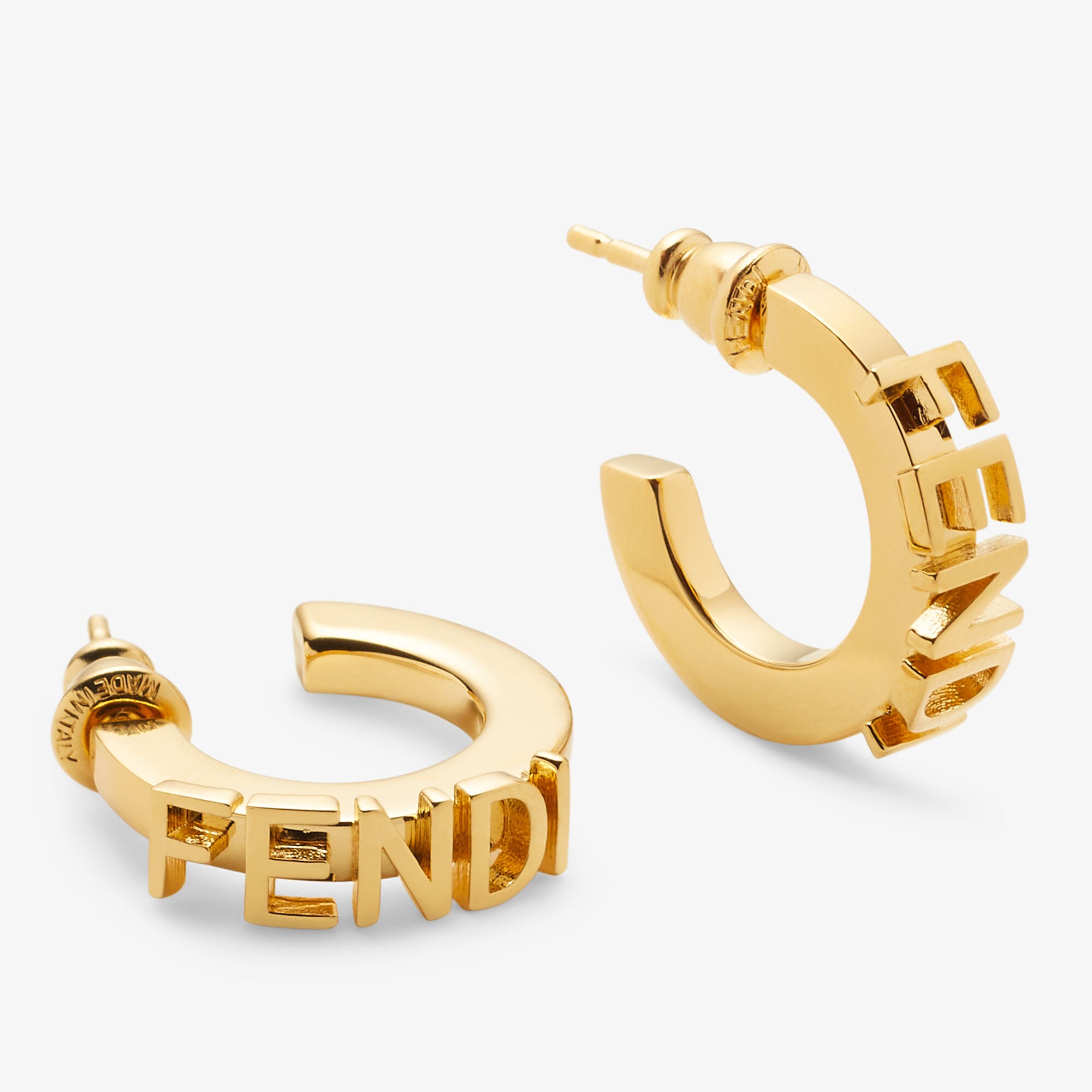 【日本未入荷】Medium Logo Hoop Earring Gold  テルファー 8AK701B08F0CFK_02?wid=2000&hei