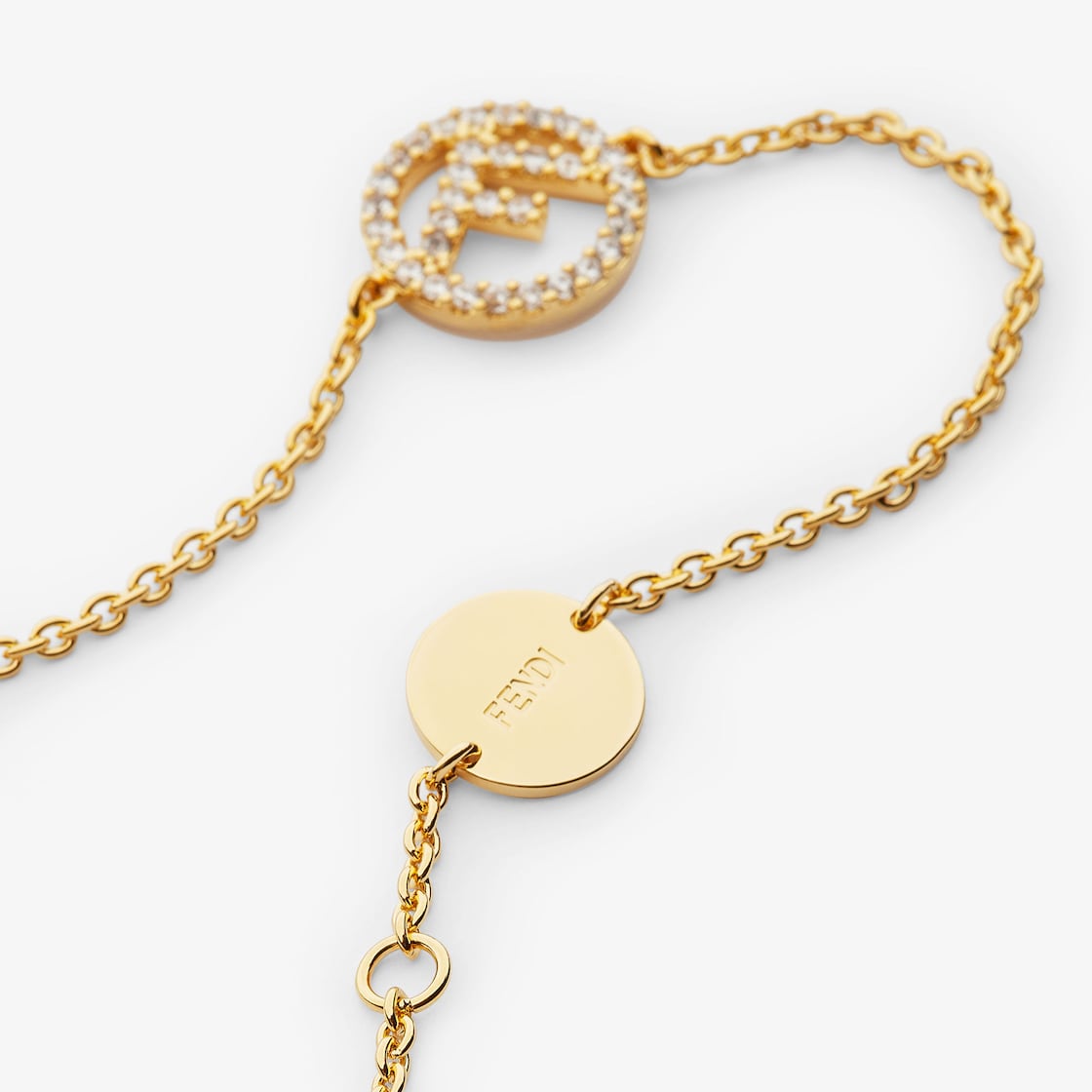 エフ イズ フェンディ ブレスレット クリスタル ゴールド | Fendi エフ イズ フェンディ ブレスレット クリスタル ゴールド | Fendi