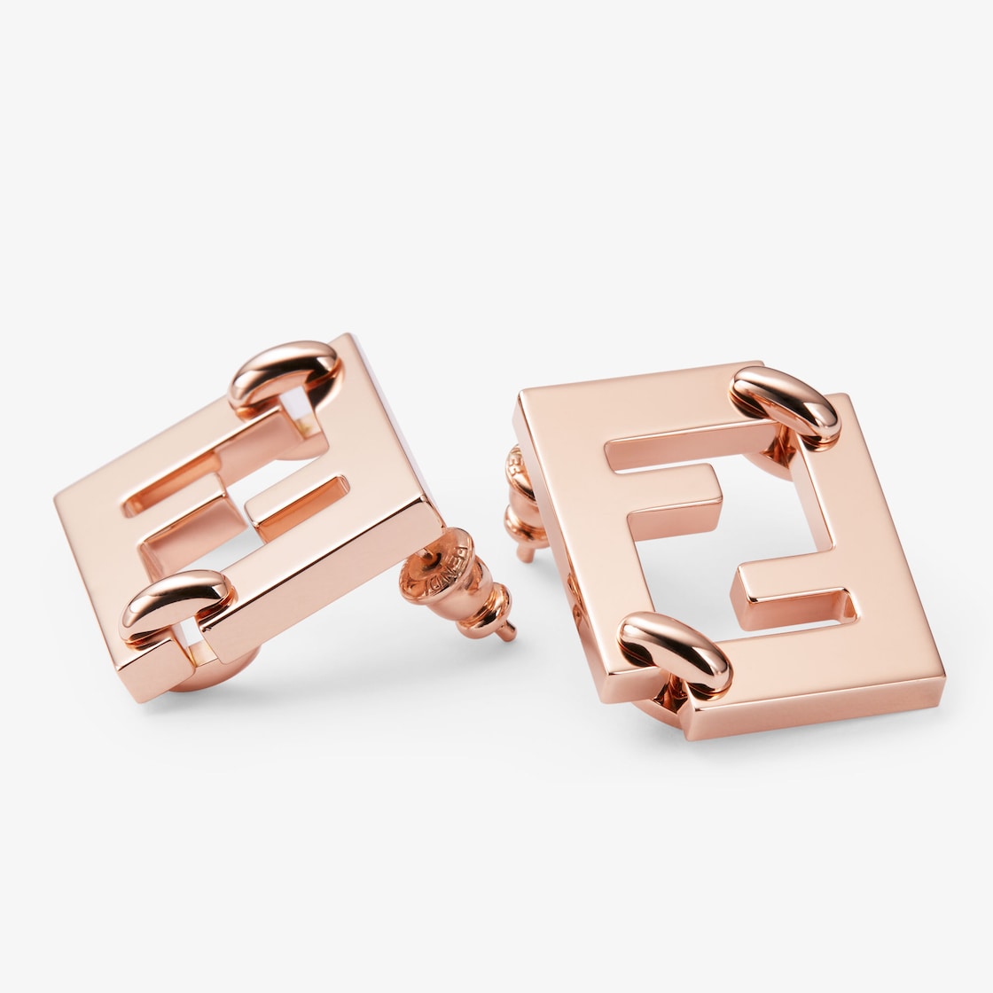 Forever Fendi earrings Rose-gold finish Pink - Image 2/2