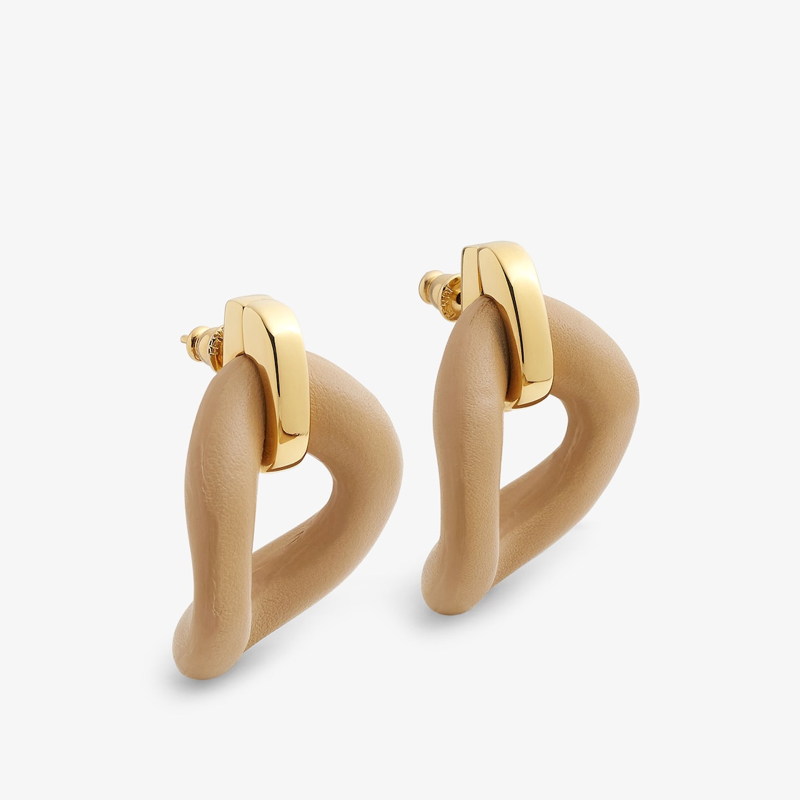 フェンディ フィーロ ピアス レザー ベージュ | Fendi フェンディ フィーロ ピアス レザー ベージュ | Fendi