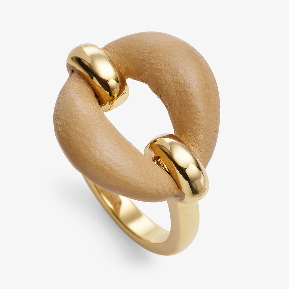 Fendi Filo ring Leather Beige - Image 3/4