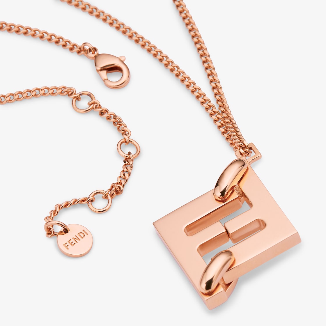 Forever Fendi necklace Rose-gold finish Pink | Fendi Forever Fendi necklace Rose-gold finish Pink | Fendi