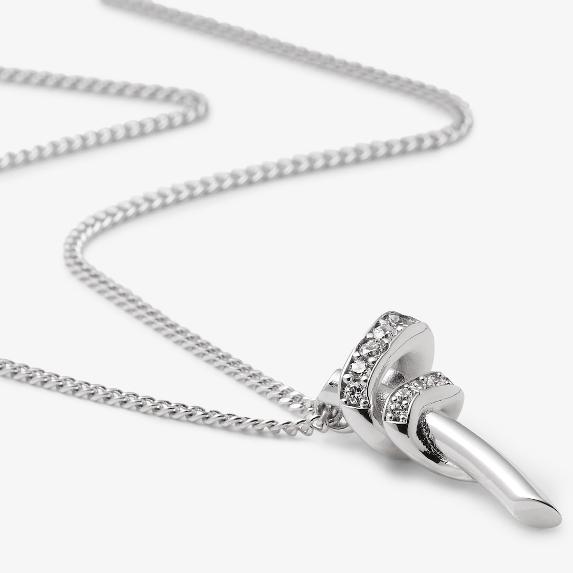 Fendi Filo necklace Silver finish Silver - Image 2/2