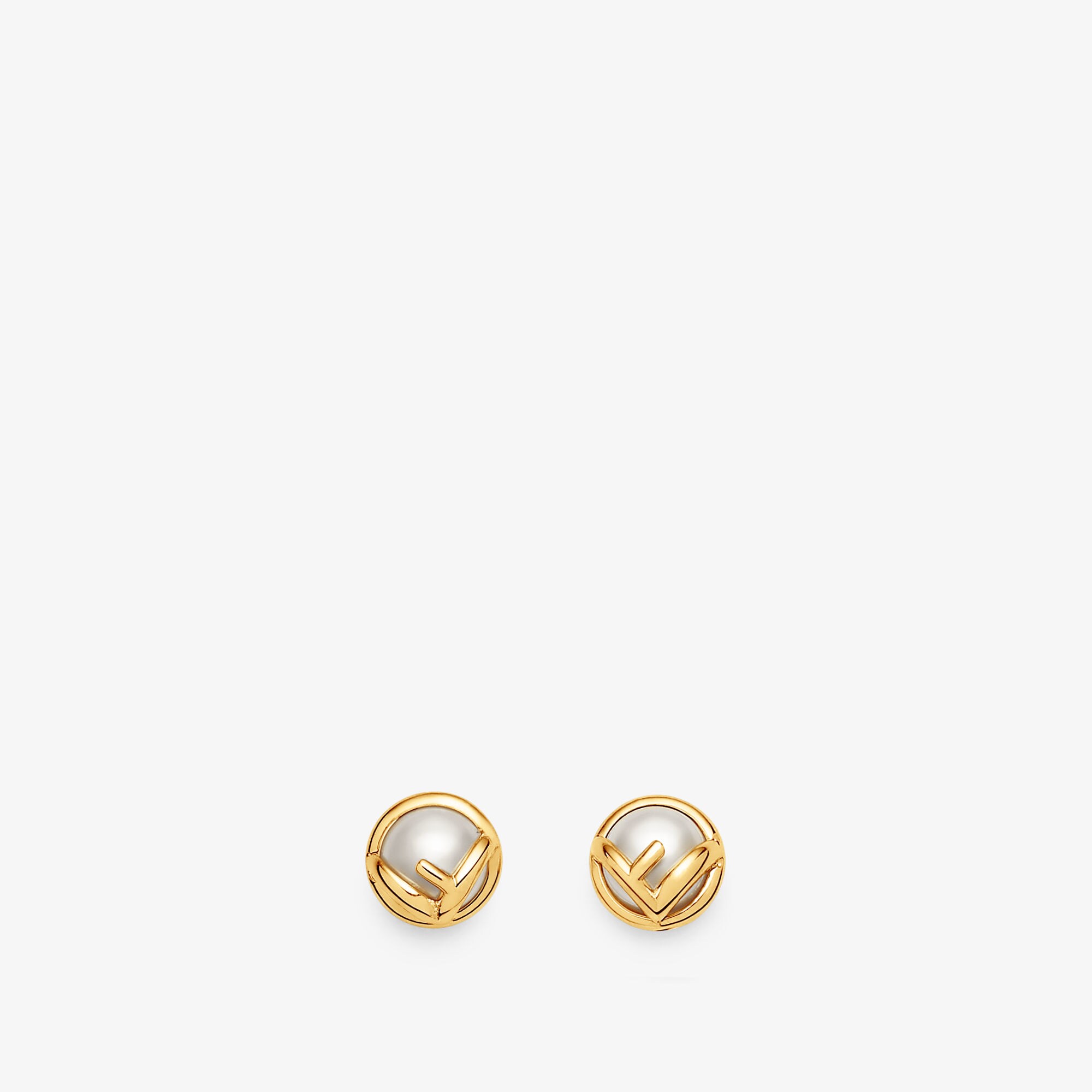 F Is Fendi Earrings Gold finish Gold | Fendi