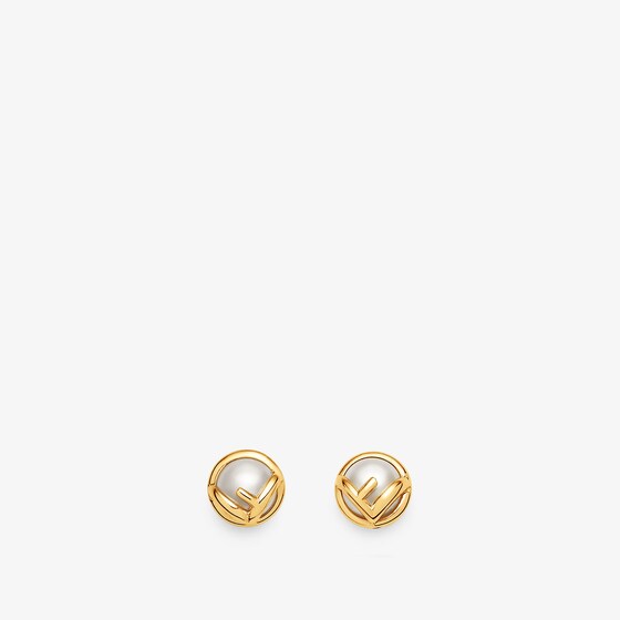 Fendi F Is  Earrings In Gold