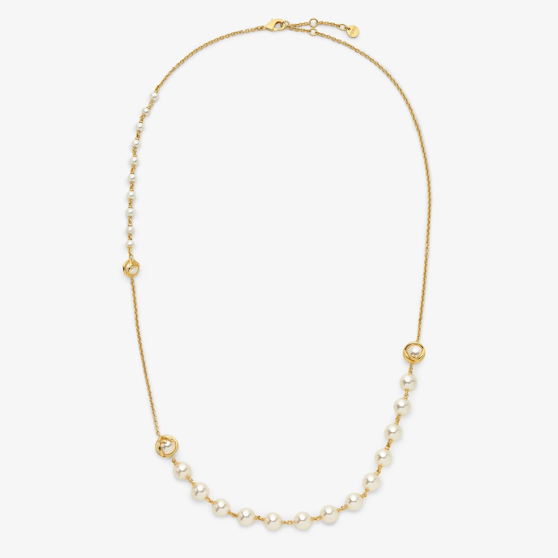 F is Fendi Necklace Gold finish Gold - Image 1/2