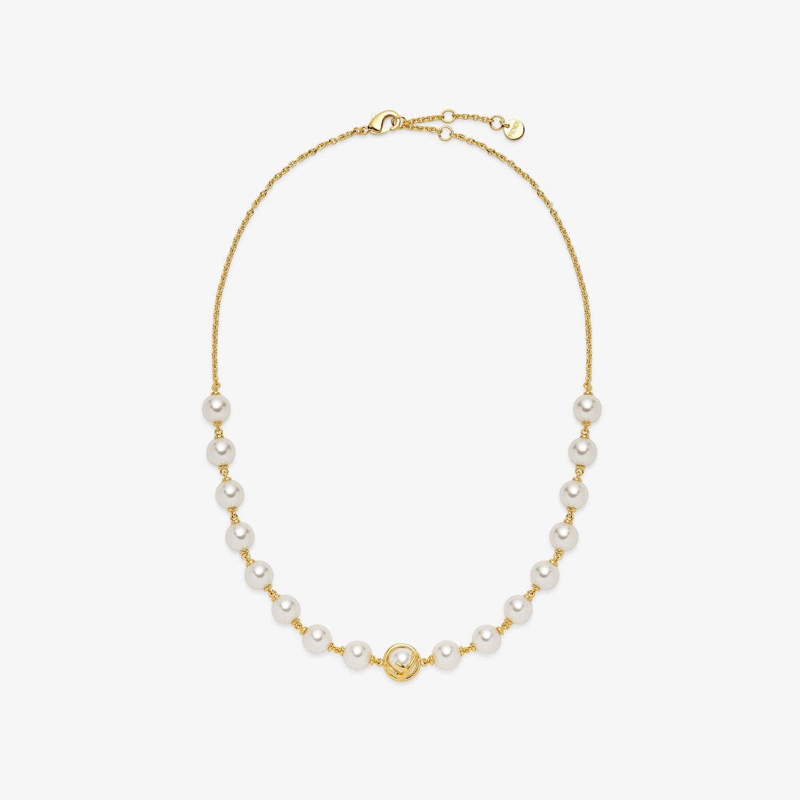 F is Fendi Necklace Gold finish Gold - Image 1/4