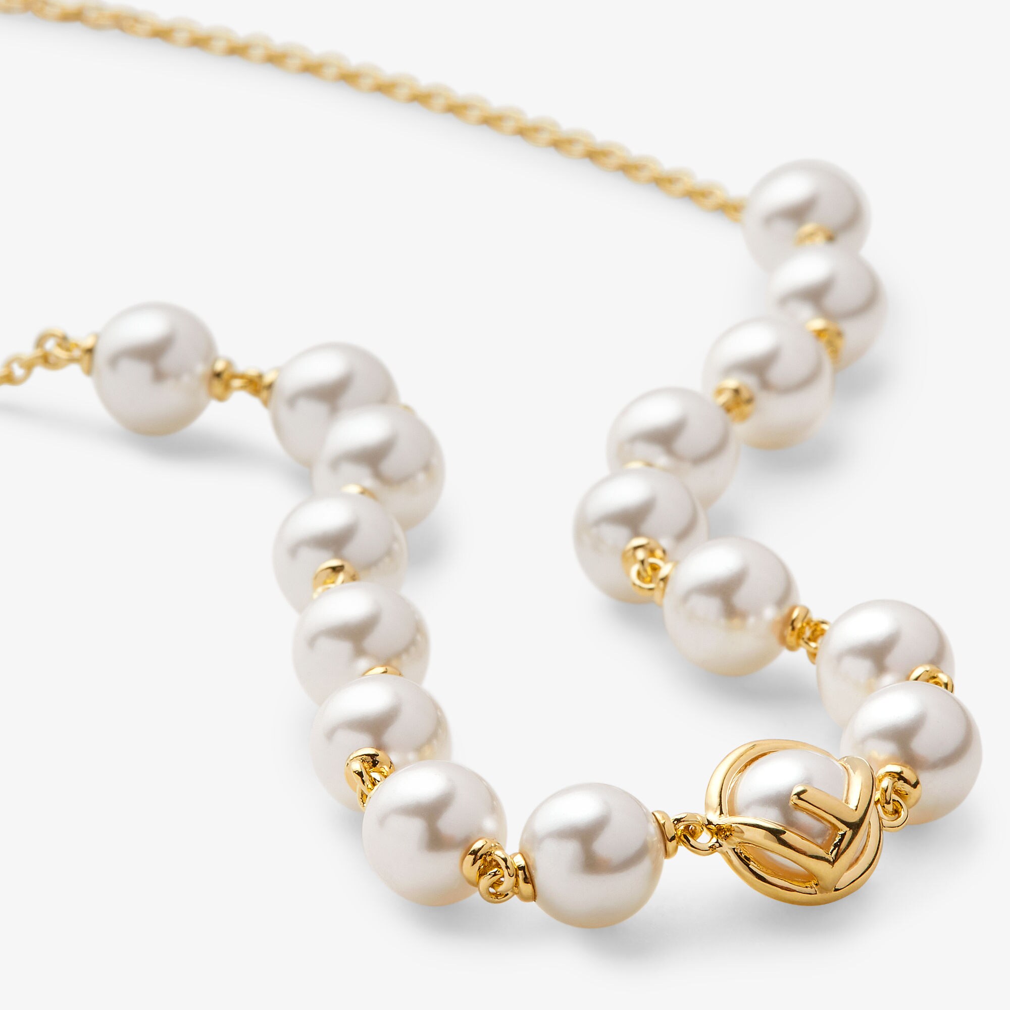 エフ イズ フェンディ ネックレス ゴールド仕上げ ゴールド | Fendi