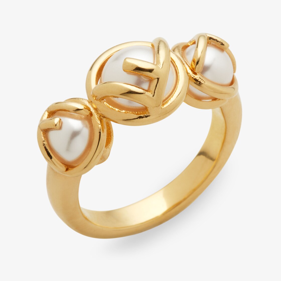 F is Fendi Ring Gold finish Gold - Image 3/4