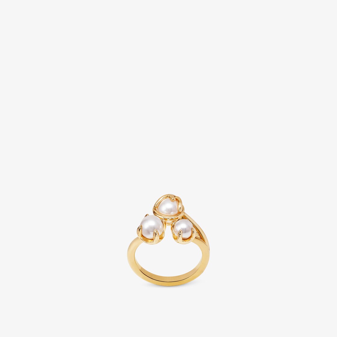 F is Fendi Ring Gold finish Gold - Image 1/4