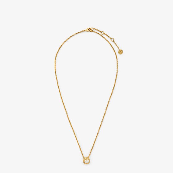 Fendi F Is  Necklace In Gold