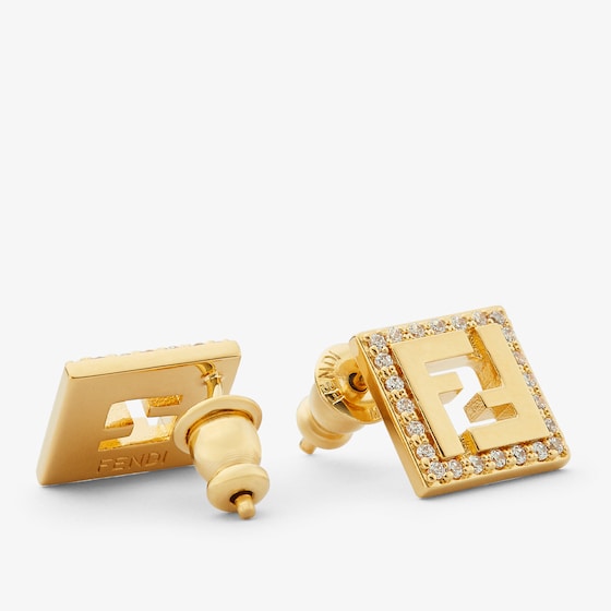 Fendi FF motif shaped stud earrings | Thumbnail 2