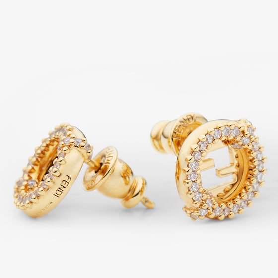 Fendi Stud earrings with new EverRound logo | Thumbnail 2