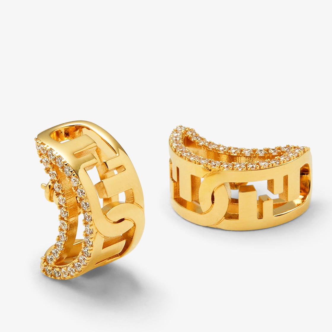 Fendi O'Lock Earrings Gold finish Gold - Image 2/3