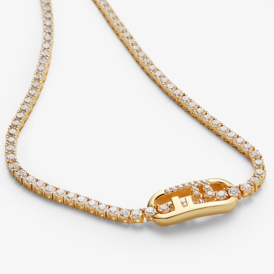 Fendi Tennis choker necklace with O'Lock motif | Thumbnail 2