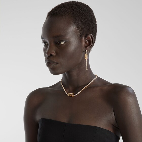 Fendi Tennis choker necklace with O'Lock motif | Thumbnail 3