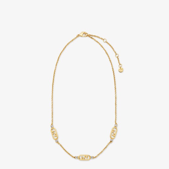 Fendi Chain necklace with O'Lock motif
