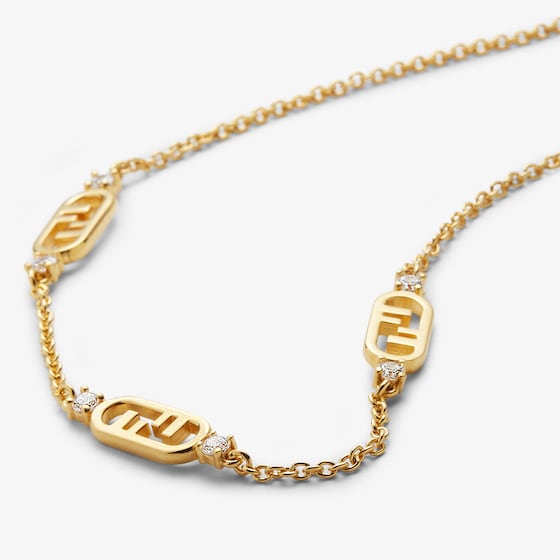 Fendi Chain necklace with O'Lock motif | Thumbnail 2