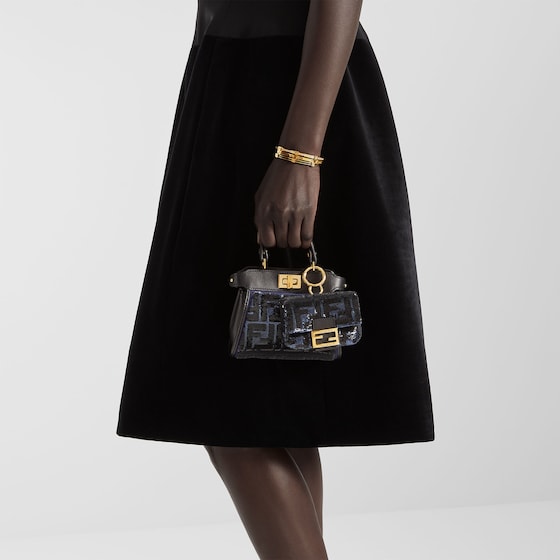 Fendi Slender, rigid bracelet with FF logo detail | Thumbnail 4