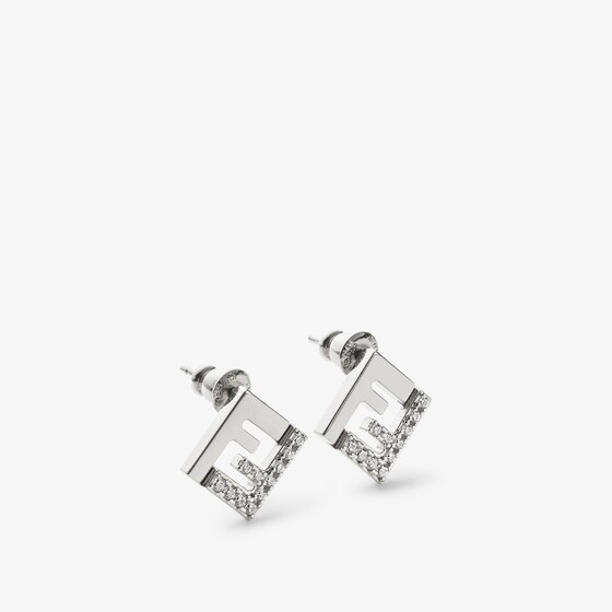 Fendi Forever  Earrings In Silver