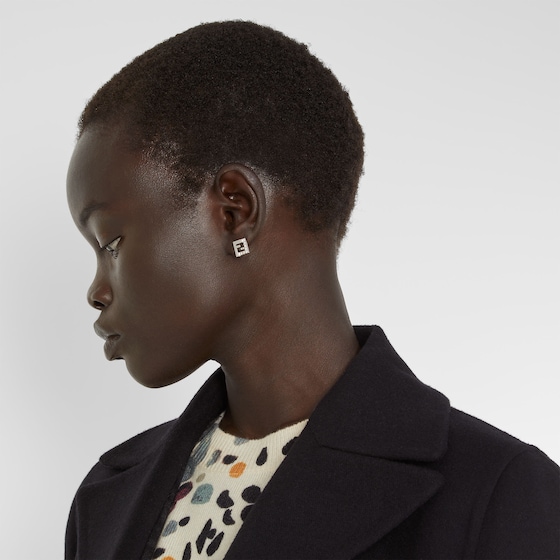 Fendi FF motif shaped stud earrings | Thumbnail 3