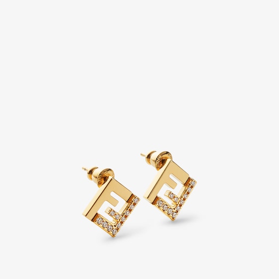 Fendi FF motif shaped stud earrings