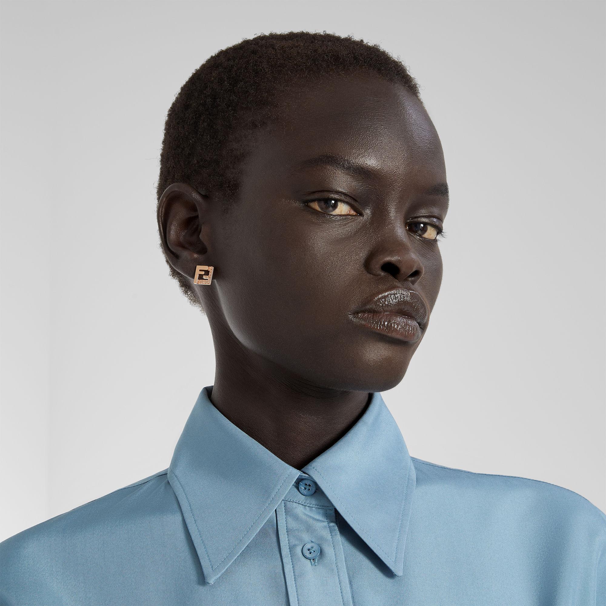 フォーエバー フェンディ ピアス ローズゴールド仕上げ ピンク | Fendi