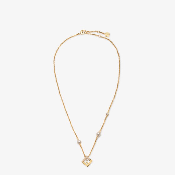 Fendi Forever  Necklace In Gold