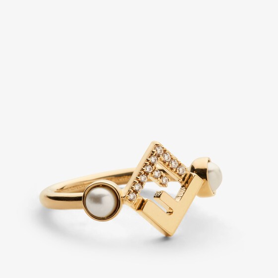 Fendi Slender ring with central FF logo detail | Thumbnail 2