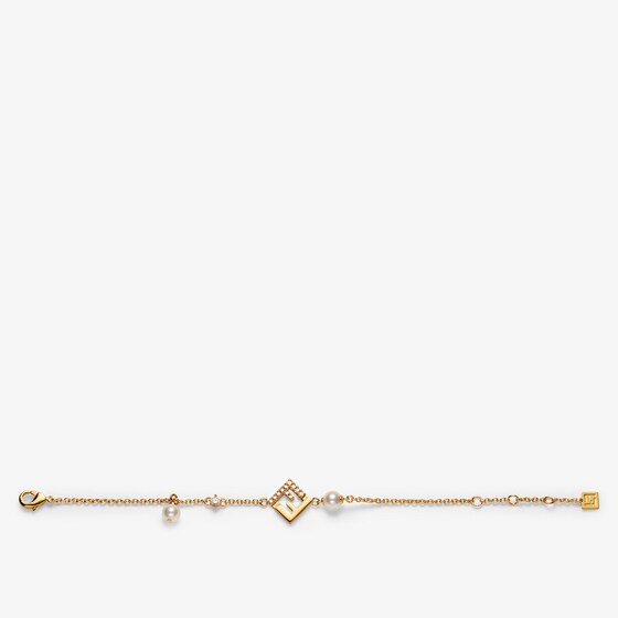 Fendi Fine chain bracelet with central FF logo detail | Thumbnail 2