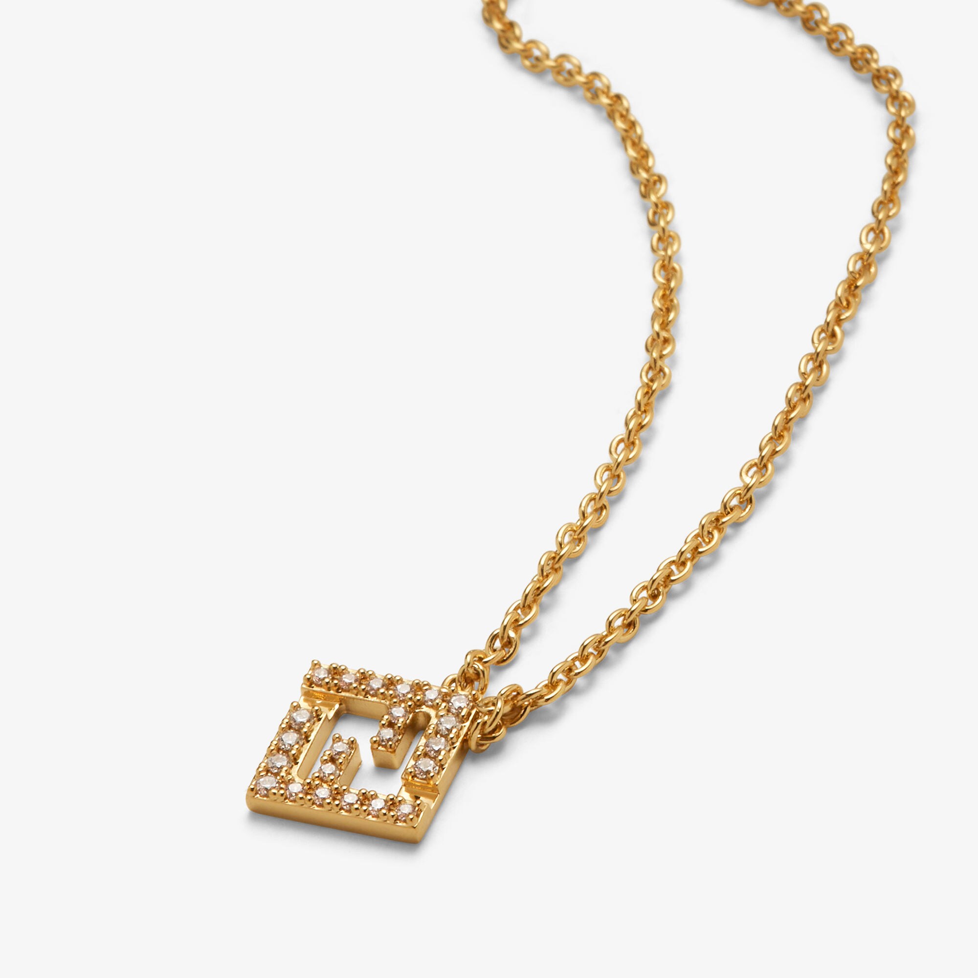 フェンディ　フォーエバー フェンディ FF クリスタル ネックレス　金色 楽天市場】FENDI フェンディ Forever Fendi Necklace フォーエバー