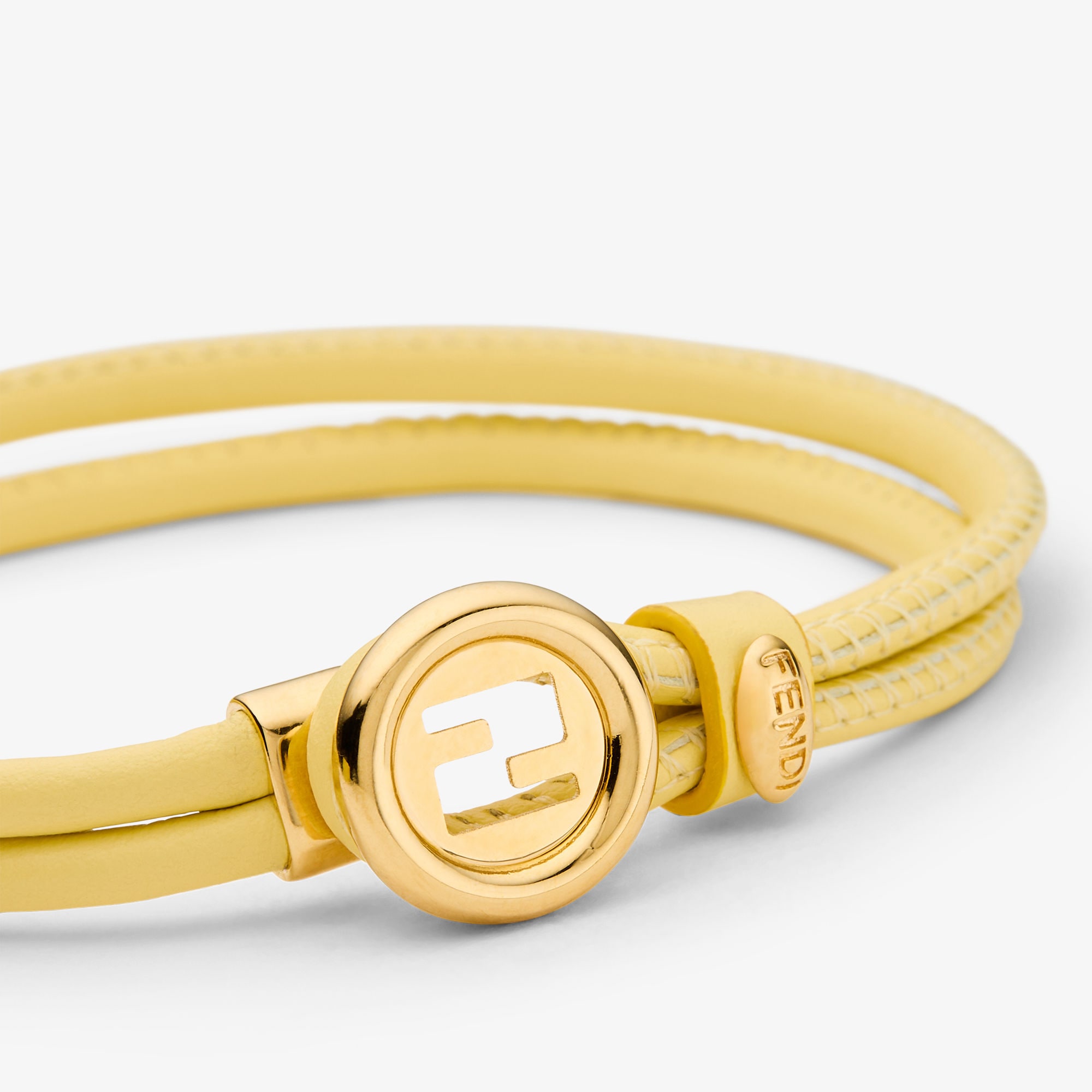 EverRound Fendi Bracelet Leather Yellow | Fendi