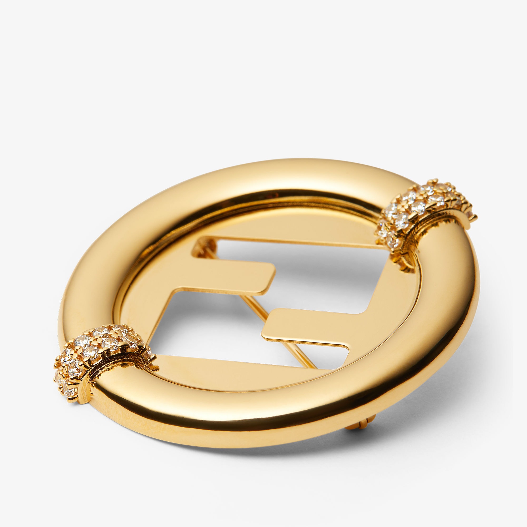 EverRound Fendi Brooch Gold finish Gold | Fendi