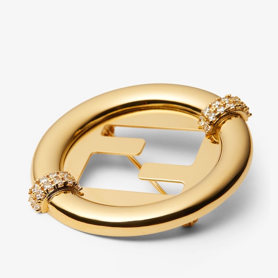 Fendi EverRound logo-shaped brooch | Thumbnail 3