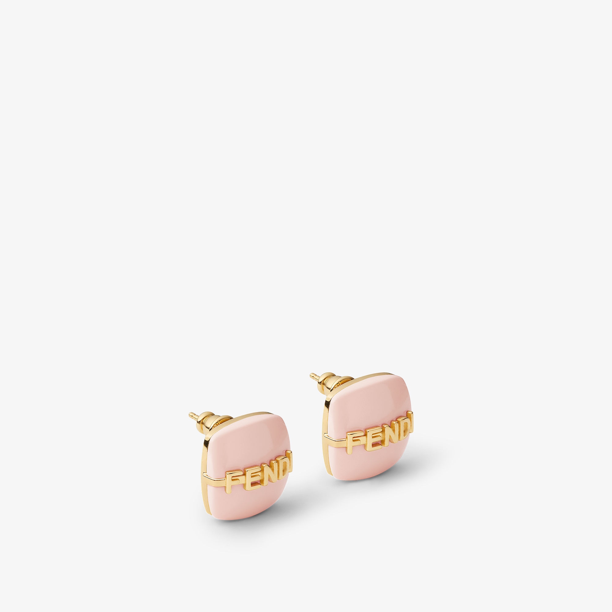 フェンディグラフィ ピアス ゴールド仕上げ ピンク | Fendi