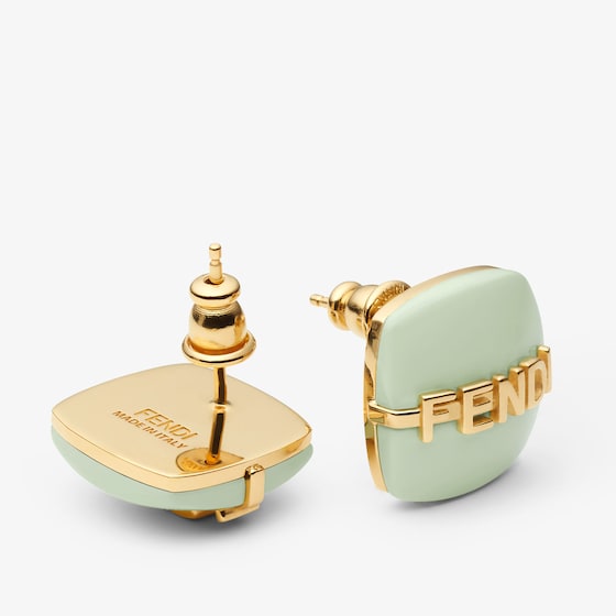 Fendi Linear and elegant stud earrings embellished | Thumbnail 2