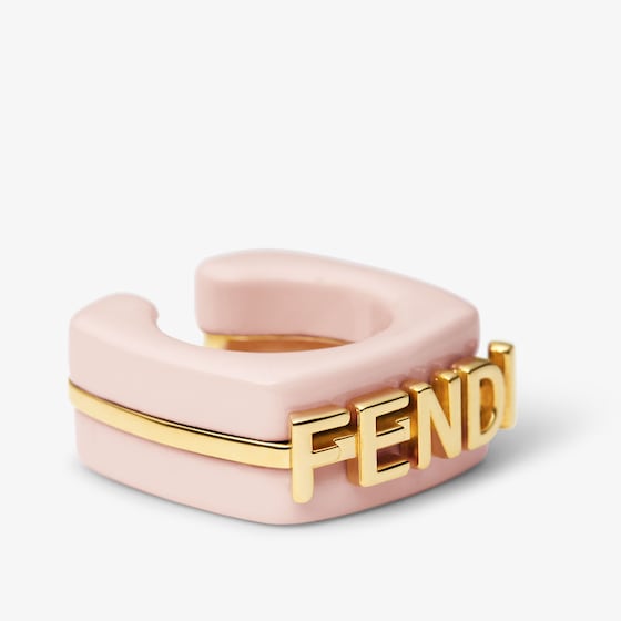 Fendi Single earcuff with a linear, elegant design, embellished | Thumbnail 2