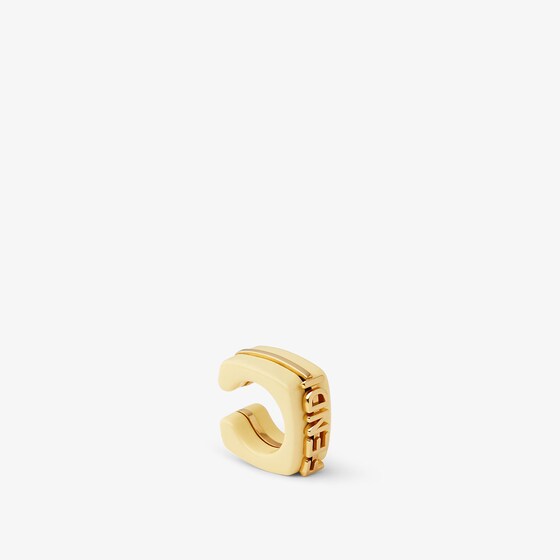 Fendi Single earcuff with a linear, elegant design, embellished