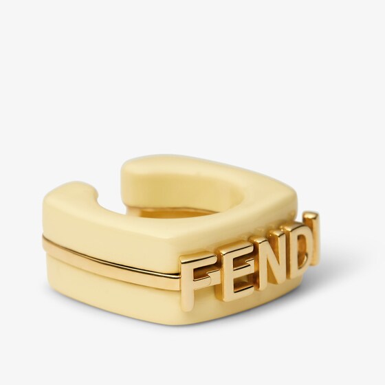 Fendi Single earcuff with a linear, elegant design, embellished | Thumbnail 2