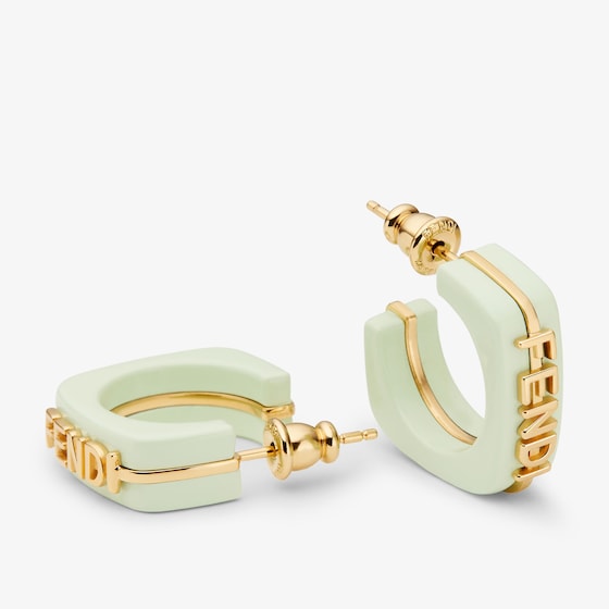 Fendi Linear and elegant hoop earrings embellished | Thumbnail 2