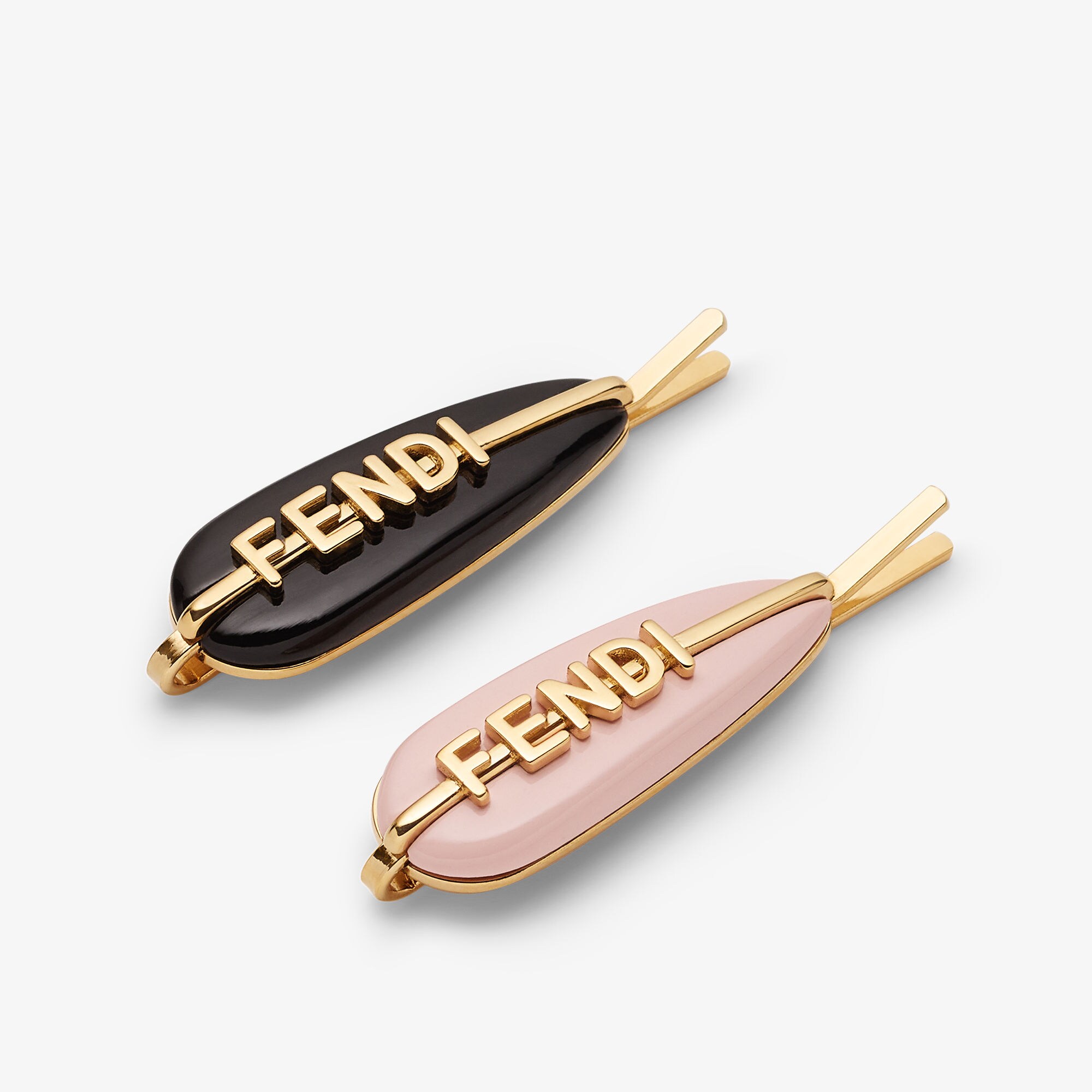 フェンディグラフィ ヘアクリップ ゴールド仕上げ マルチカラー | Fendi