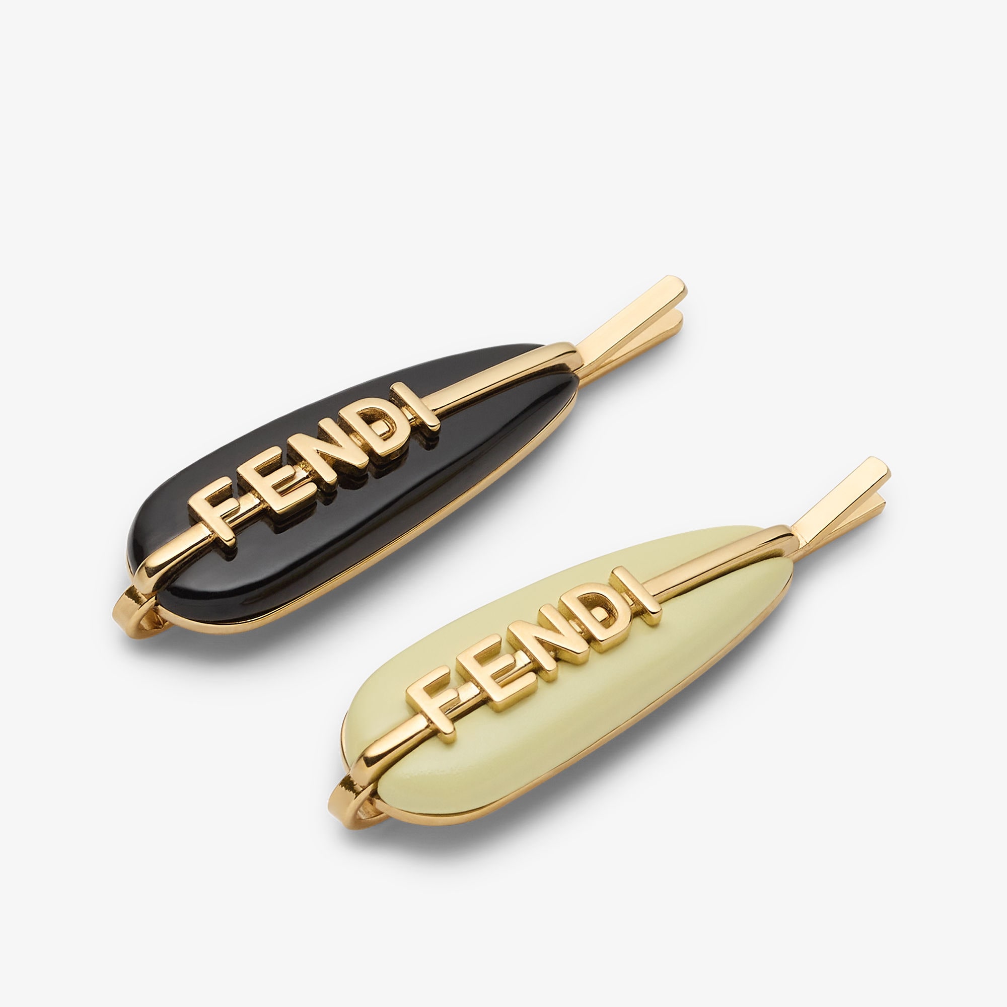 フェンディグラフィ ヘアクリップ ゴールド仕上げ マルチカラー | Fendi